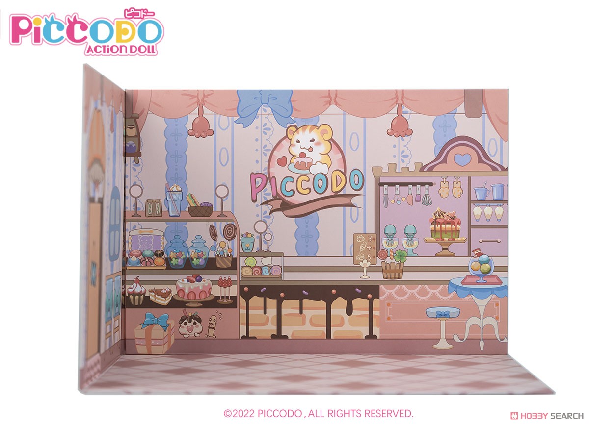 PICCODO ACTION DOLL 展示用背景ボード ケーキ屋 M (ドール) 商品画像2