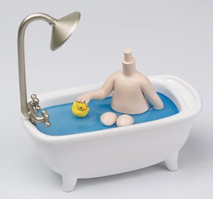 Piccodo Action Doll Diorama Head Stand Bathtub Doll White (Fashion Doll)