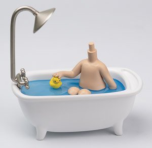 Piccodo Action Doll Diorama Head Stand Bathtub Natural (Fashion Doll)