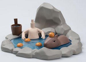 Piccodo Action Doll Diorama Head Stand Onsen Doll White (Fashion Doll)