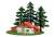 Anitecture: 06 Heidi`s House (Alm Mountain Lodge) Paper Kit (Model Train) Item picture1