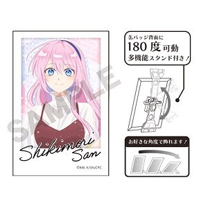 可愛いだけじゃない式守さん フォトジェニック缶バッジ 式守さん ピンク (キャラクターグッズ)