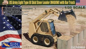 US Army Light Type III Skid Steer Loader (M400W) with Bar Track (Plastic model)