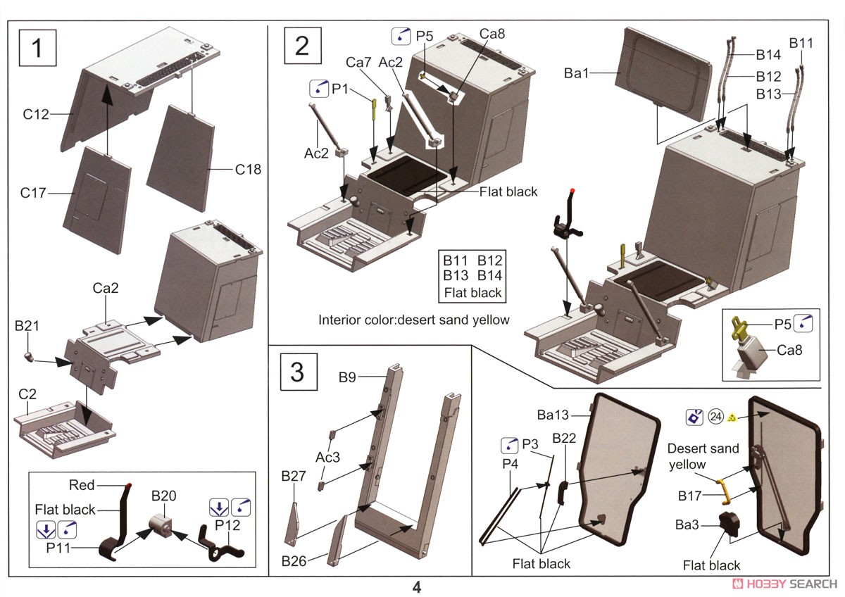 US Army Light Type III Skid Steer Loader (M400W) with Bar Track (Plastic model) Assembly guide1