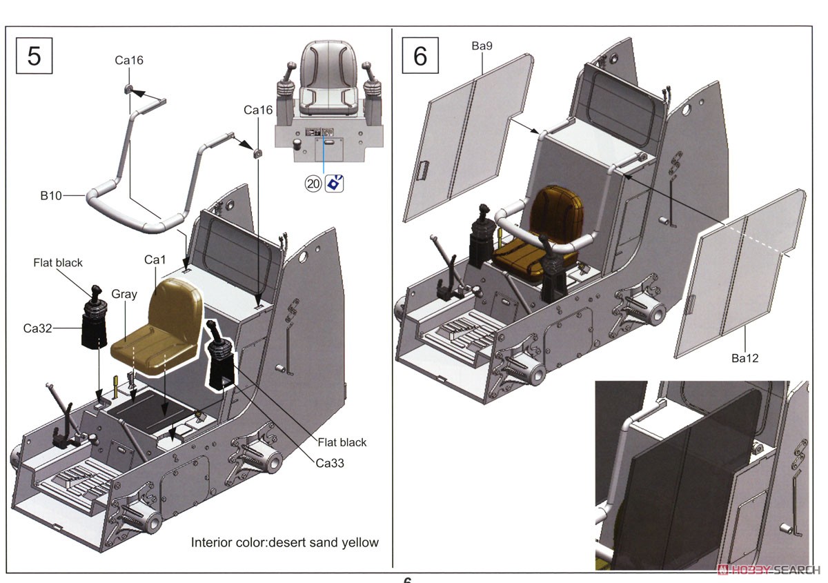 US Army Light Type III Skid Steer Loader (M400W) with Bar Track (Plastic model) Assembly guide3