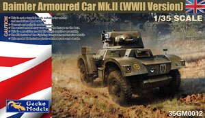 British Army Daimler Armoured Car Mk.II (WW II Version) (Plastic model)