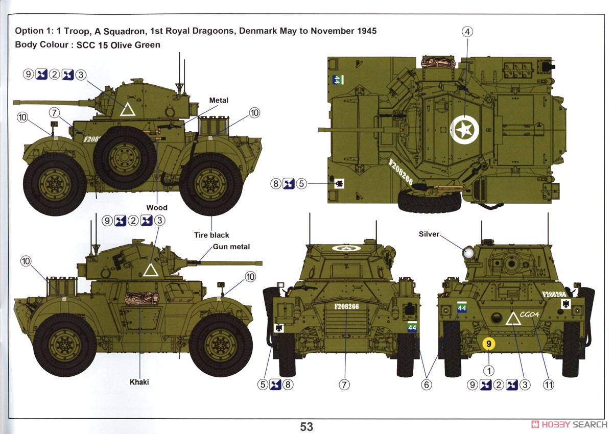 British Army Daimler Armoured Car Mk.II (WW II Version) (Plastic model) Color1