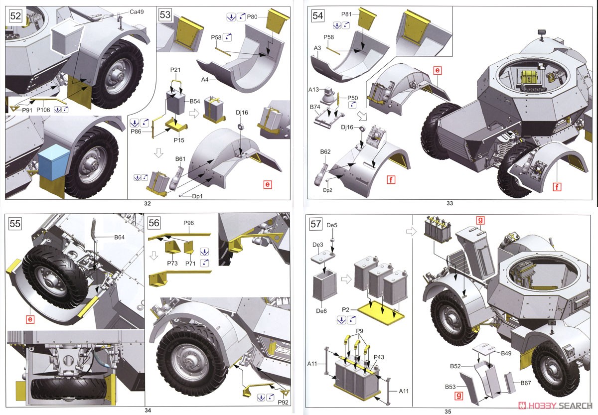 British Army Daimler Armoured Car Mk.II (WW II Version) (Plastic model) Assembly guide8