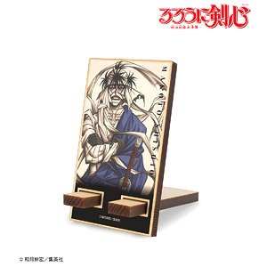 Rurouni Kenshin Full Ver. Vol.14 Cover Illustration Wood Smart Phone Stand (Anime Toy)