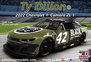 NASCAR 2022 Chevrolet Camaro ZL1 GMS Racing `Ty Dillon` Main Sponsor Color (Model Car)