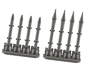 ATAR (HVAR) Rockets (8 HVAR x 8 / 8 ATAR x 8) (Plastic model)