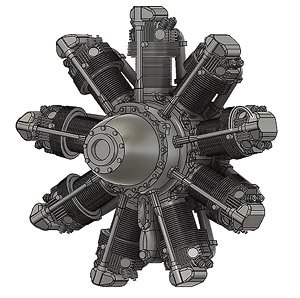 Bristol Pegasus Engines (Set of 2) (Plastic model)