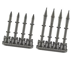 ATAR (HVAR) Rockets (8 HVAR x 8 / 8 ATAR x 8) (Plastic model)