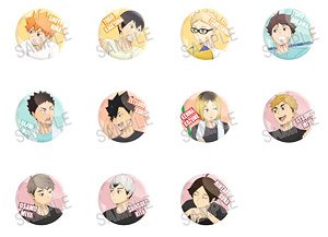 Haikyu!! Cleaning Trading Can Badge (Set of 11) (Anime Toy)