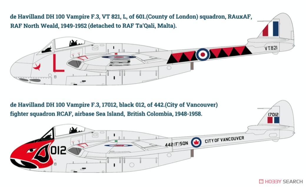 DH-100 Vampire Mk.3 (Plastic model) Color1