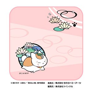 Natsume`s Book of Friends Kirie Series Mini Towel Water Lily (Pink) (Anime Toy)