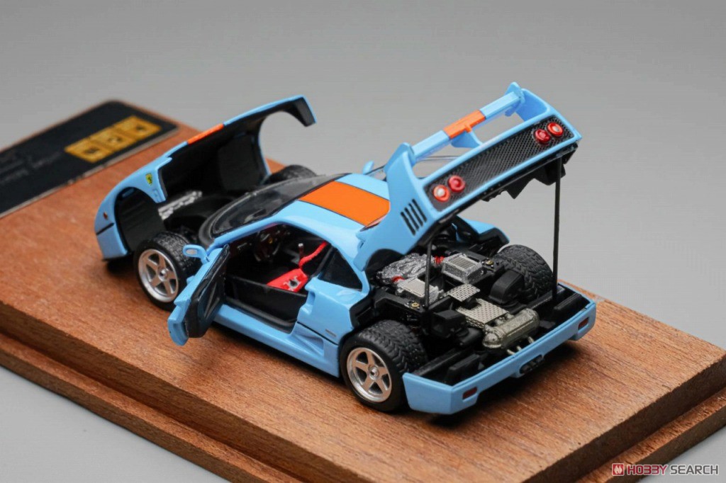 F40 LM Light Blue / Orang (Full Opening and Closing) (Diecast Car) Item picture5
