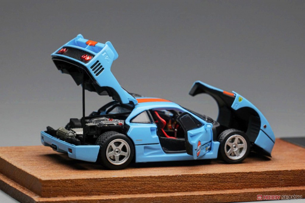F40 LM Light Blue / Orang (Full Opening and Closing) (Diecast Car) Item picture6