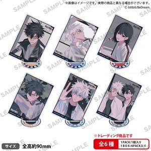 Link Click Trading Square Acrylic Stand (Set of 6) (Anime Toy)