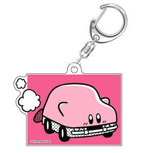 Kirby`s Dream Land Kirby Comic Panic Glitter Key Ring Mouthful Mode (Car) (Anime Toy)