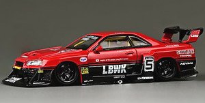 Nissan スカイライン ER34 LBWK スーパーシルエット (ミニカー)