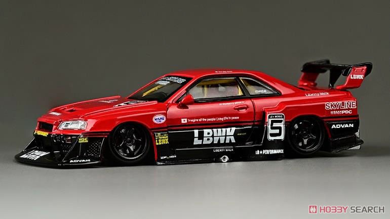 Nissan Skyline ER34 LBWK Super Silhouette (Diecast Car) Item picture1