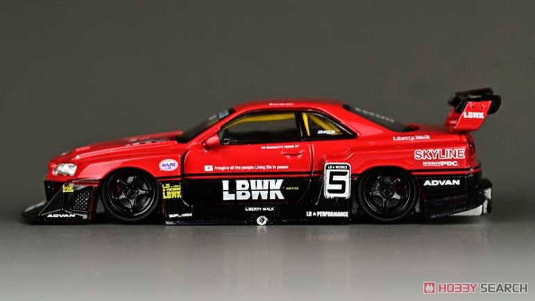 Nissan Skyline ER34 LBWK Super Silhouette (Diecast Car) Item picture4