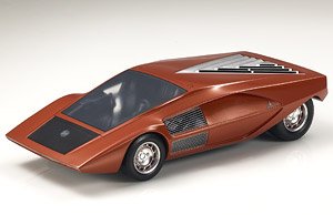 Lancia Stratos Zero Concept Red Reddish Brown (Diecast Car)