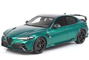 Alfa Romeo Giulia GTAM Verde Montreal Black Seat Belts Black Brakes (without Case) (Diecast Car)