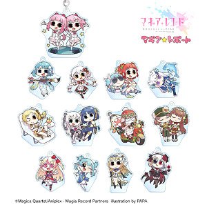 Puella Magi Madoka Magica Side Story: Magia Record Magia Report Trading Acrylic Key Ring Vol.2 (Set of 13) (Anime Toy)