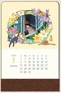 スタジオジブリ作品 2023kasanaruカレンダー 魔女の宅急便 (キャラクターグッズ)