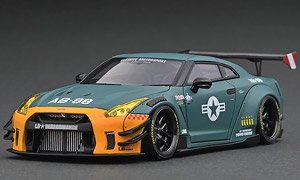 LB-WORKS Nissan GT-R R35 type 2 Matte Green With Engine (ミニカー)