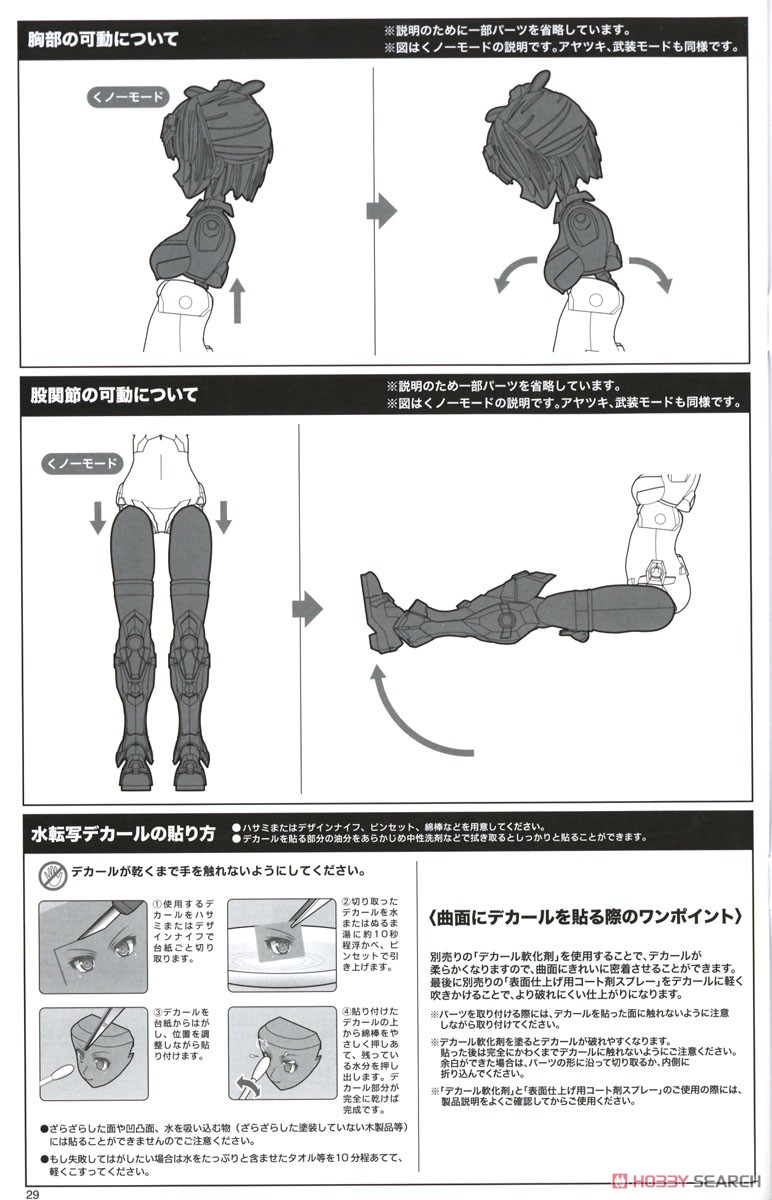 Frame Arms Girl Ayatsuki (Plastic model) Assembly guide13