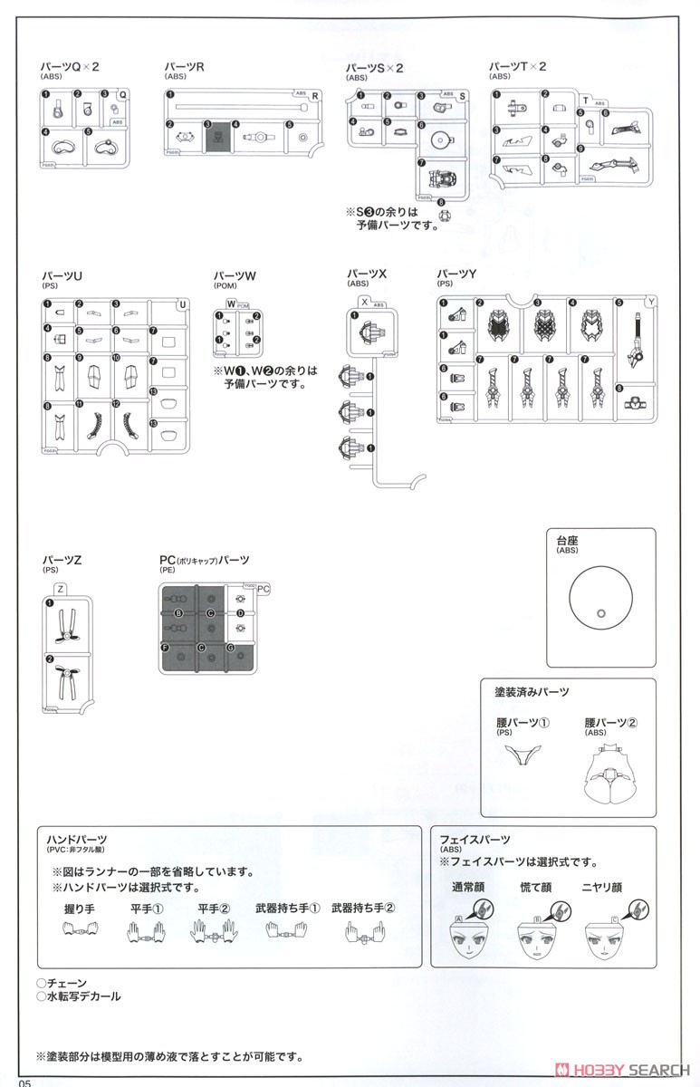 フレームアームズ・ガール アヤツキ (プラモデル) 設計図15