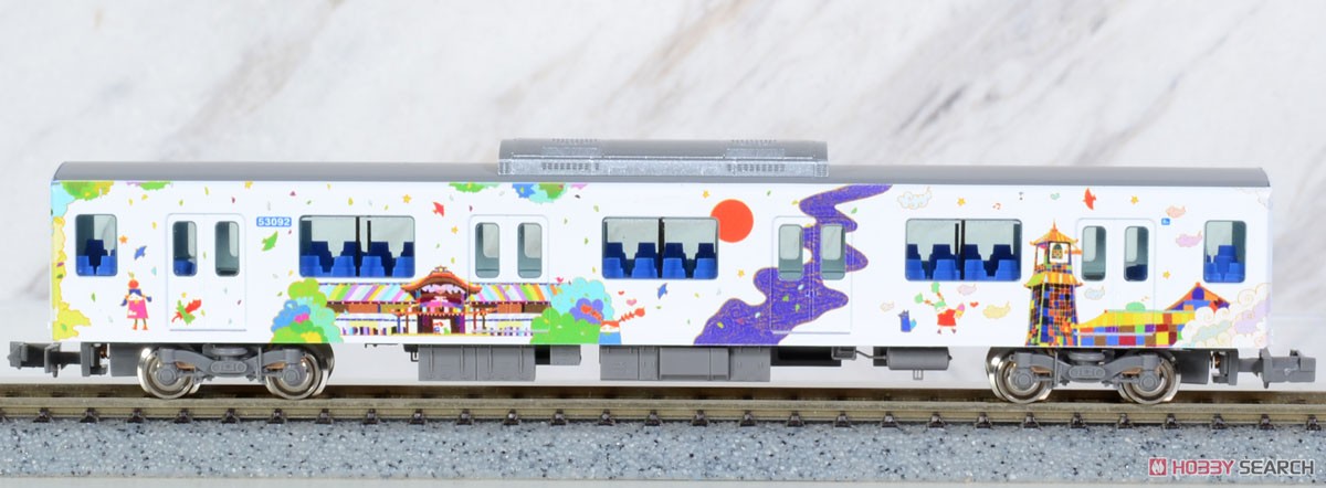 Tobu Type 50090 `Ikebukuro Kawagoe Art Train (Long Seat Mode)` Additional Six Middle Car Set (without Motor) (Add-on 6-Car Set) (Pre-colored Completed) (Model Train) Item picture5