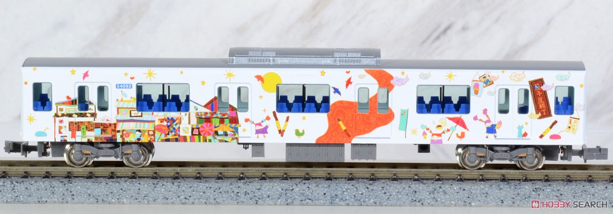 Tobu Type 50090 `Ikebukuro Kawagoe Art Train (Long Seat Mode)` Additional Six Middle Car Set (without Motor) (Add-on 6-Car Set) (Pre-colored Completed) (Model Train) Item picture6