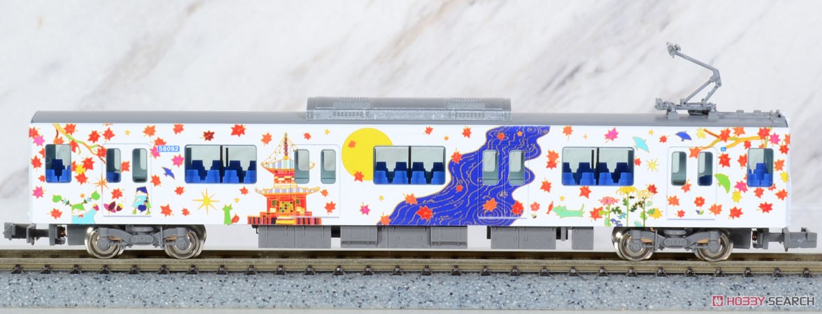 Tobu Type 50090 `Ikebukuro Kawagoe Art Train (Long Seat Mode)` Additional Six Middle Car Set (without Motor) (Add-on 6-Car Set) (Pre-colored Completed) (Model Train) Item picture8