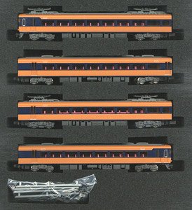 Kintetsu Series 12200 (Snack Car, Renewaled Car, w/Open Gangway Door Parts) Standard Four Car Formation Set (w/Motor) (Basic 4-Car Set) (Pre-colored Completed) (Model Train)