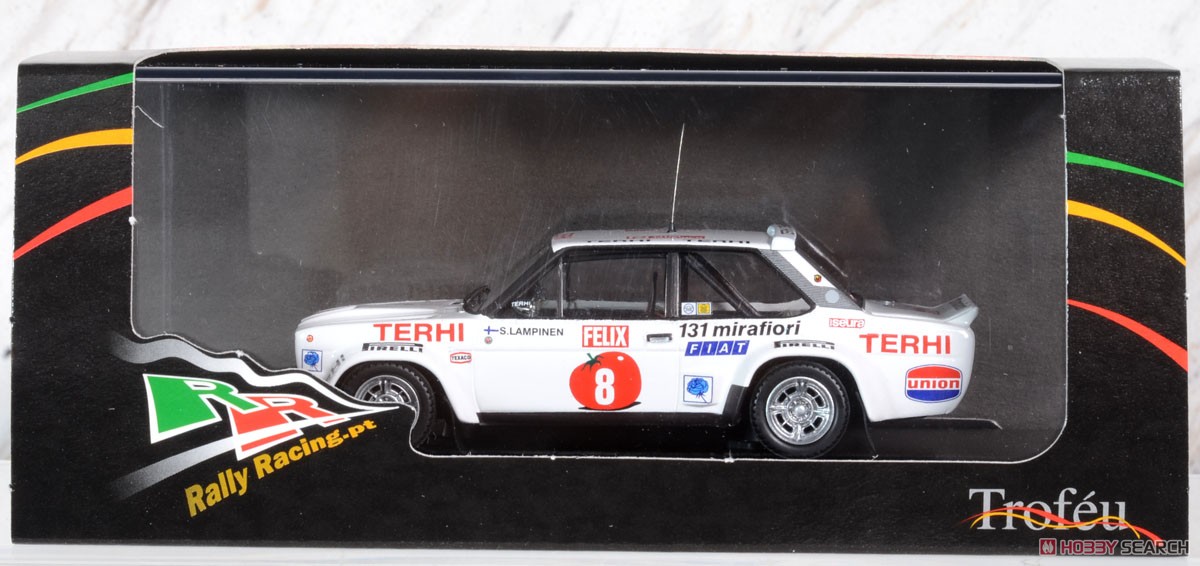 Fiat 131 Abarth 1978 1000 Lakes Rally 5th #8 Simo Lampinen / Juhani Markkanen (Diecast Car) Package1