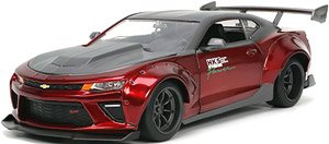 2016 シェビー カマロ SS キャンディレッド/グレー (ミニカー)