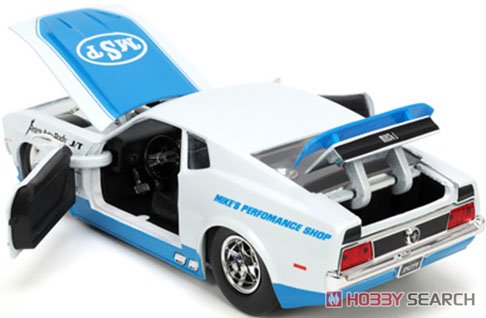1973 Ford Mustang Mach 1 (Gross White / Blue) (Diecast Car) Item picture2