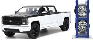 2014 Chevy Silverado (Gloss White / Black) (Diecast Car)