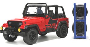 1992 Jeep Wrangler DV8 (Gloss Red) (Diecast Car)