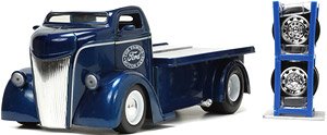 1947 フォード COE フラットベッド ネイビーブルー/ホワイト (ミニカー)