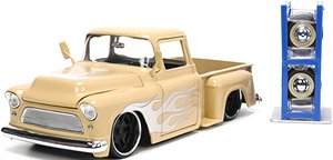 1955 シェビー ステップサイド ベージュ (ミニカー)