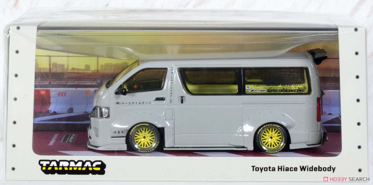 Toyota Hiace Widebody Grey (Diecast Car) Package1