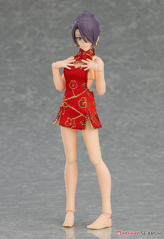 figma Female Body (Mika) with Mini Skirt Chinese Dress Outfit (PVC Figure) Item picture5