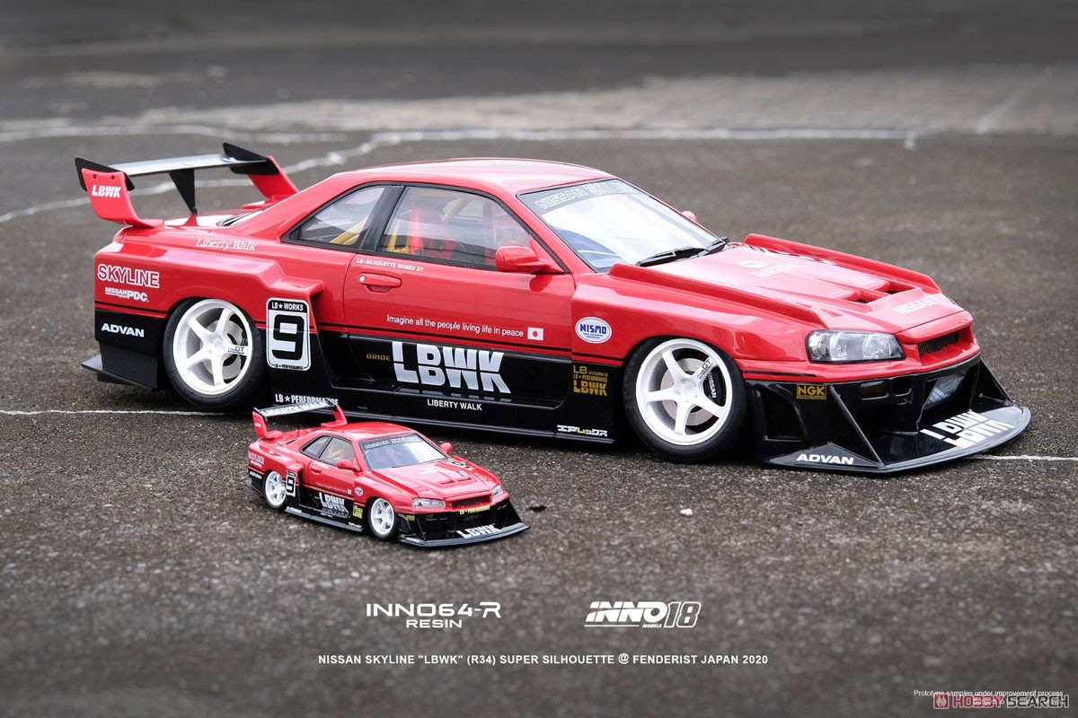 Nissan Skyline `LBWK` ER34 Super Silhouette Fenderist Japan 2020 (Diecast Car) Other picture3