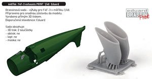 F4F-3 Exhausts (for Eduard) (Plastic model)