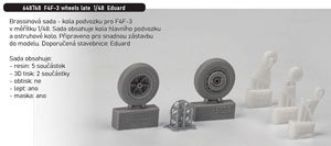 F4F-3 Wheels Late (for Eduard) (Plastic model)